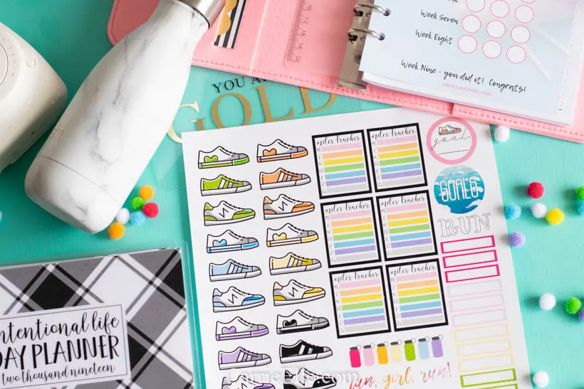 Printable Running Planner Stickers
