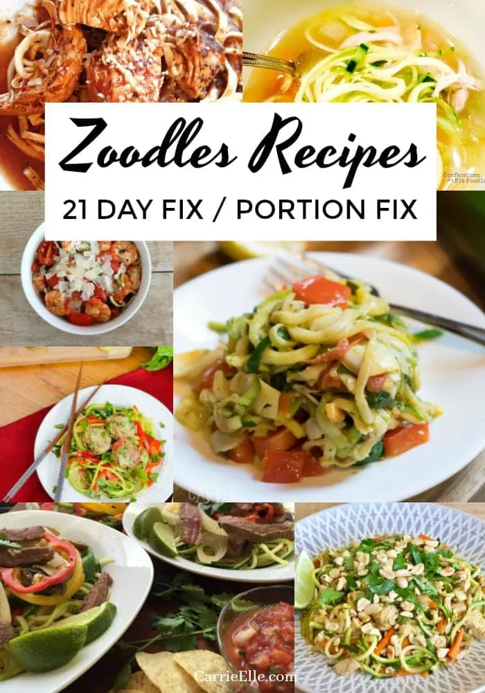 Zoodles Recipes 21 Day Fix