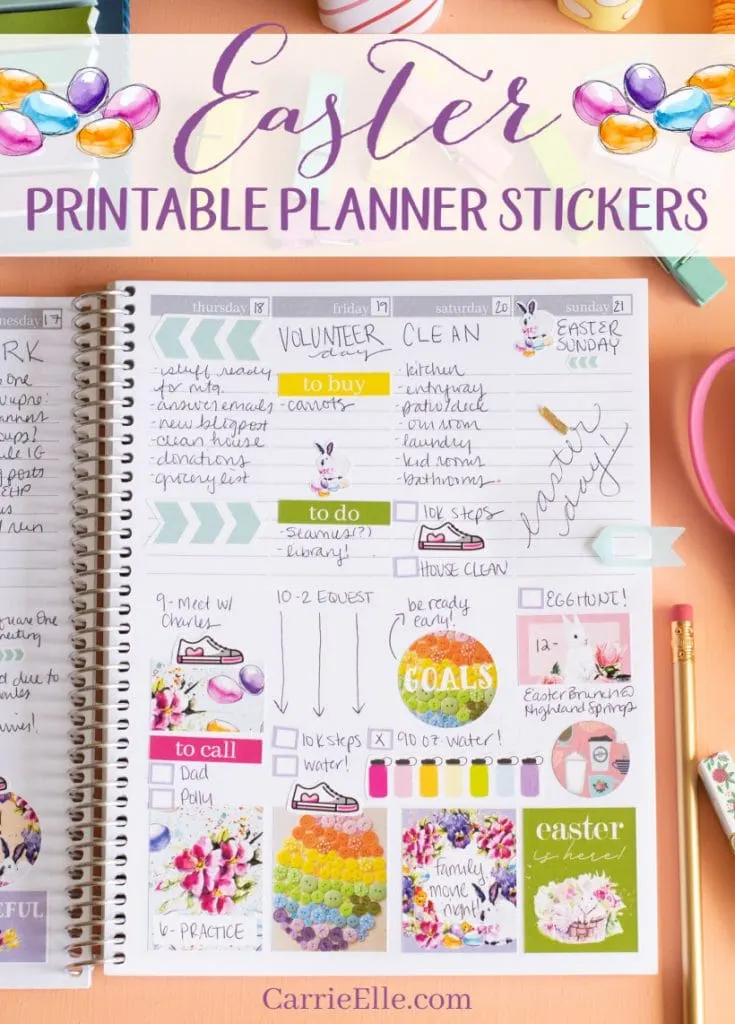 Printable Easter Planner Stickers