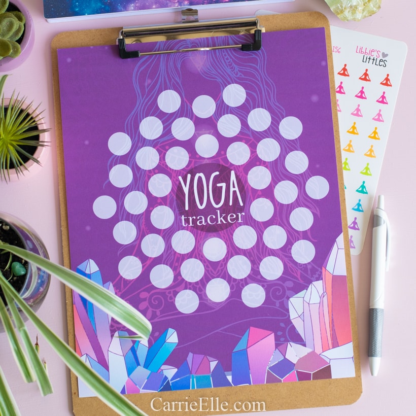 Printable 40 Day Yoga Tracker