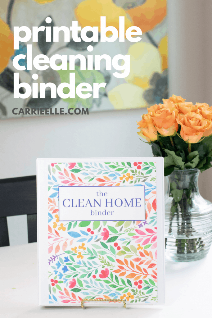 Printable Cleaning Binder Carrie Elle