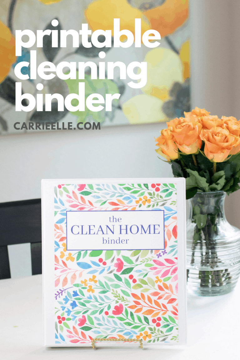 Printable Cleaning Binder - Carrie Elle
