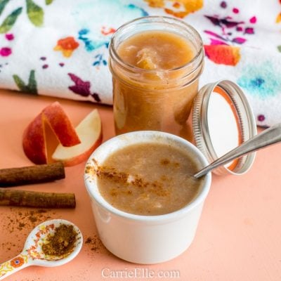 Instant Pot Peach Applesauce {21 Day Fix, Ultimate Portion Fix, Weight Watchers}