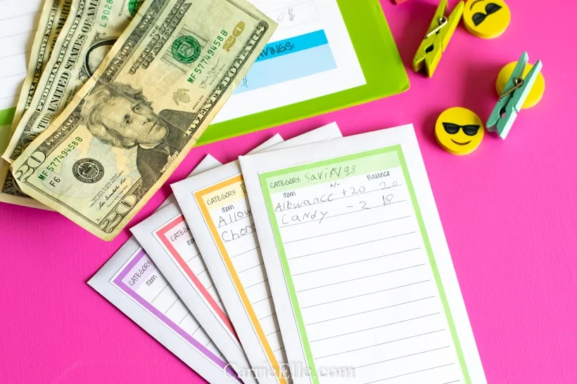 Printable Cash Envelopes for Kids