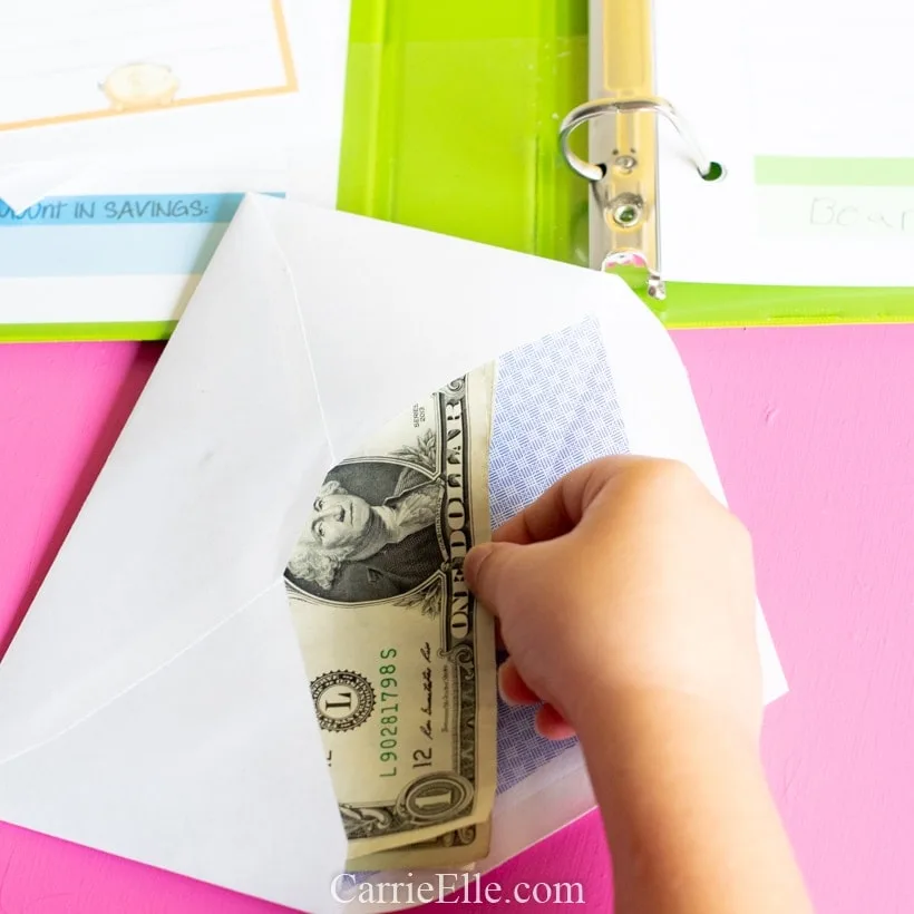 Printable Cash Envelopes for Kids