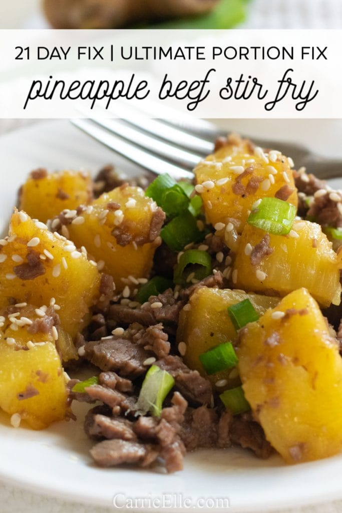 21 Day Fix Easy Beef Pineapple Stir Fry