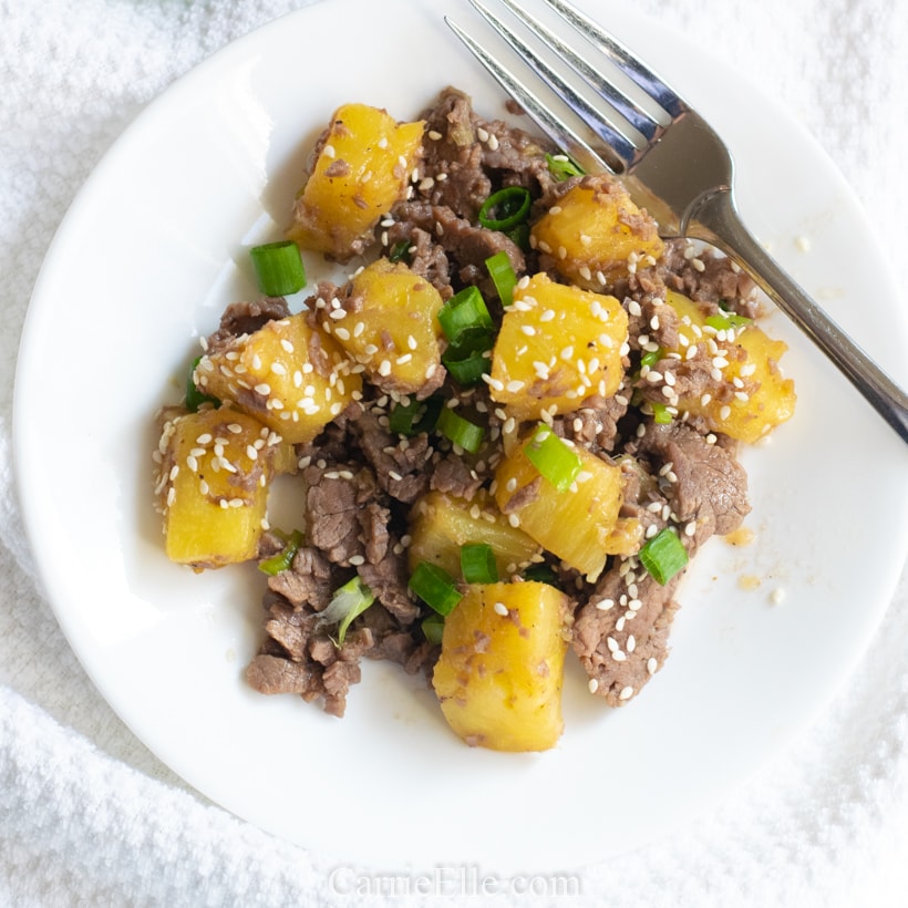 21 Day Fix Easy Beef Pineapple Stir Fry