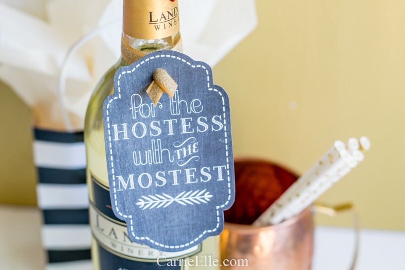 Free Printable Gift Tags: Hostess Gift Tag