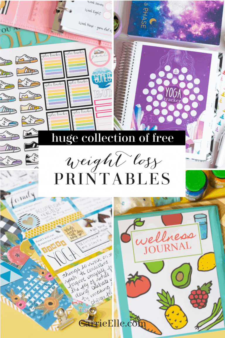 Free Weight Loss Printables Carrie Elle