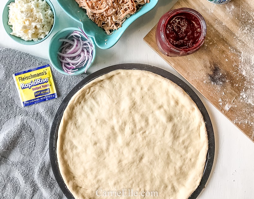 BBQ Pulled Pork Pizza CarrieElle.com