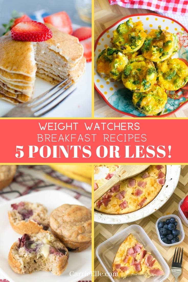 Weight Watchers Breakfast Recipes 5 Points or Less - Carrie Elle