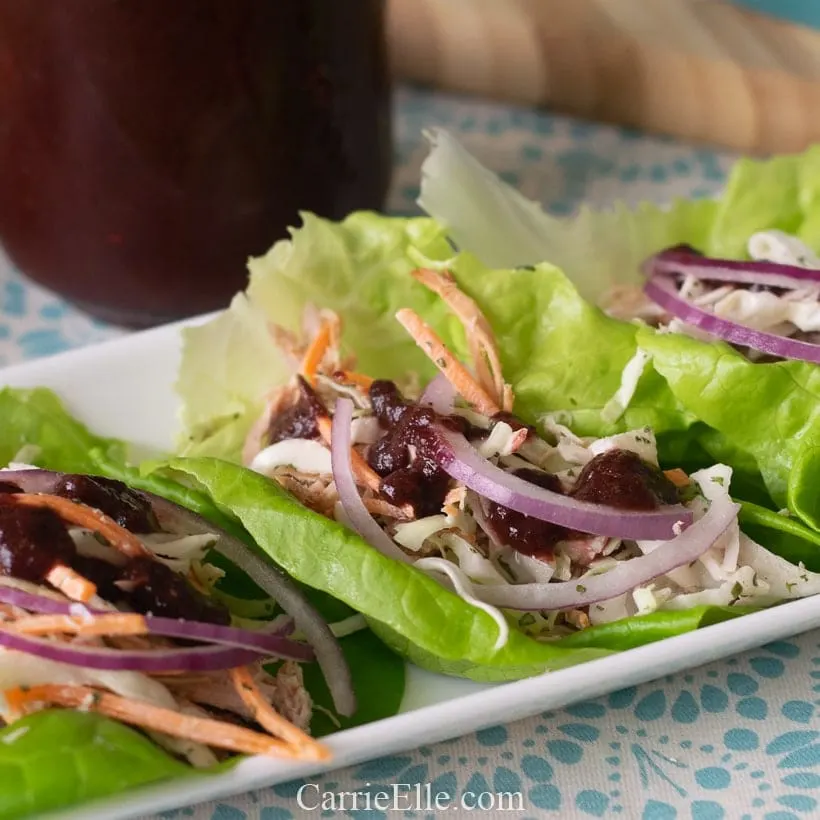 BBQ Pulled Pork Lettuce Wraps