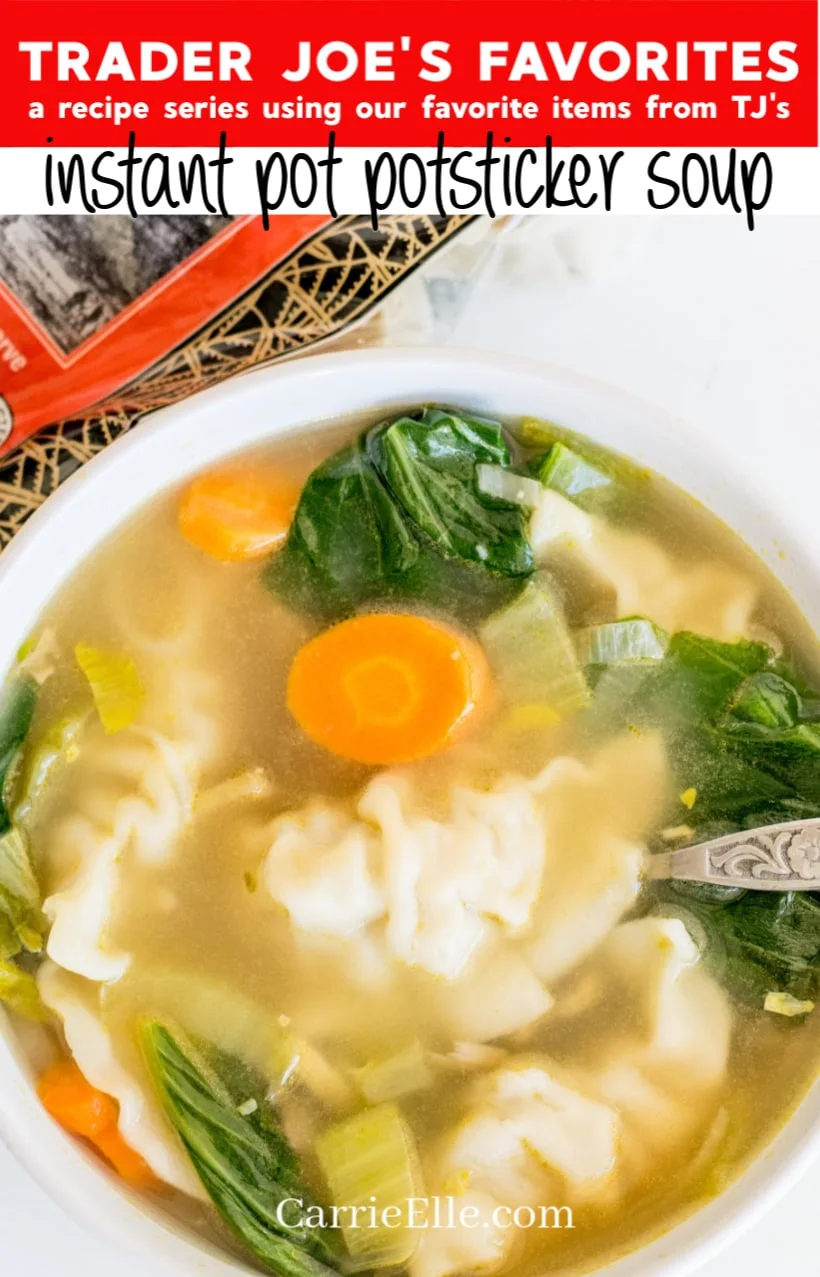 Trader Joe's Instant Pot Potsticker Soup CarrieElle.com