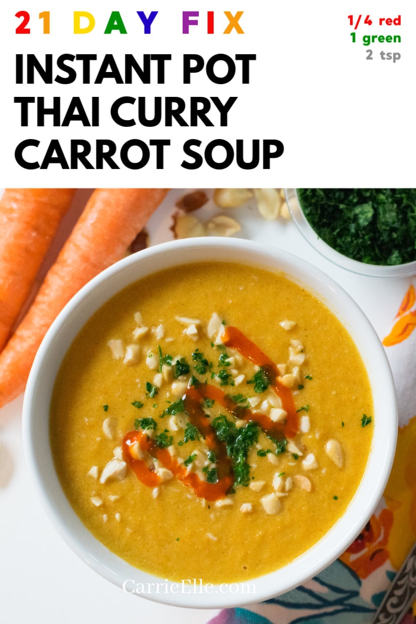 21DF Instant Pot Thai Carrot Soup