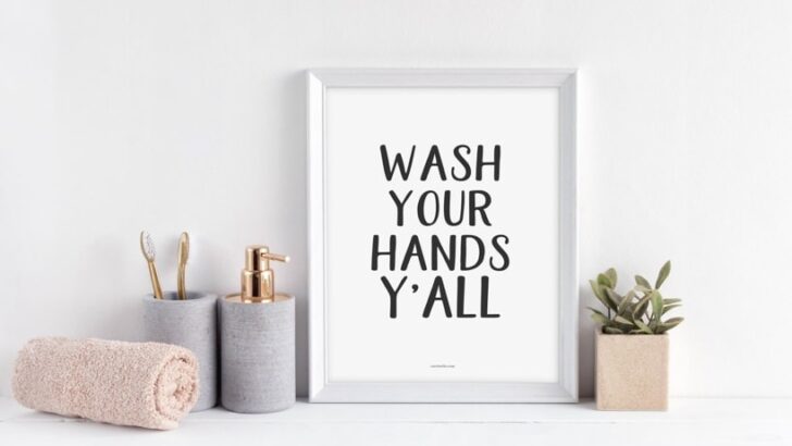 Wash Your Hands Printables for Home, Schools, and Offices