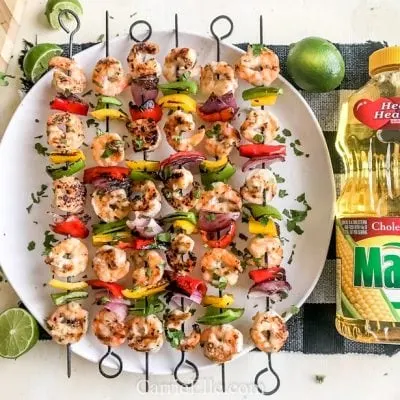 Grilled Shrimp Skewers with Spicy Honey Garlic Marinade CarrieElle