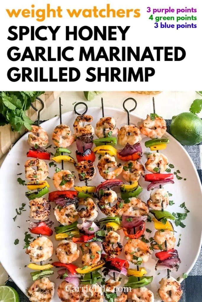 WW Marinated Shrimp Skewers - CarrieElle