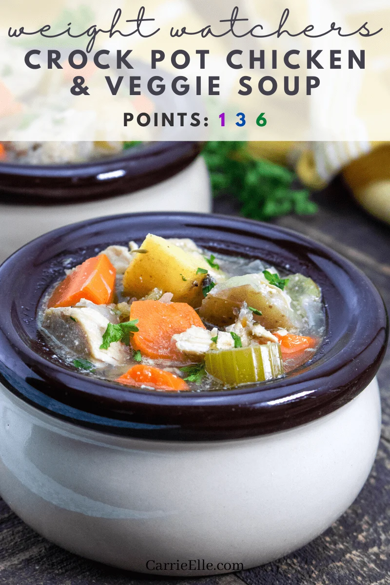 Crock Pot Chicken & Vegetable Soup | 21 Day Fix | Weight Watchers ...