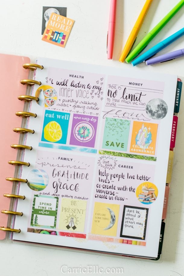 Free Printable Vision Board Kit - Carrie Elle
