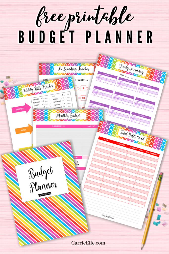Free Printable Budget Planner - Carrie Elle