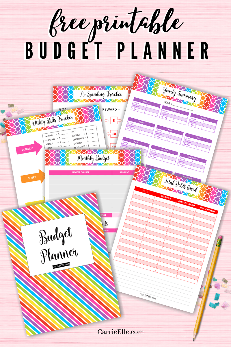 Printable Budget Planner Binder Insert or Expansion + Stickers