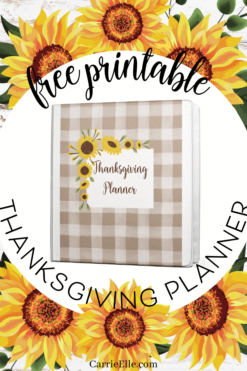 Free Printable Thanksgiving Planner Carrie Elle