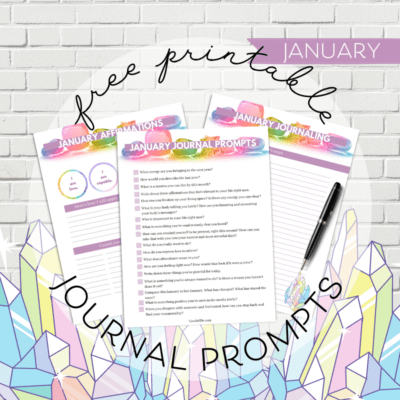 January Journal Prompts, Affirmations, and Printables