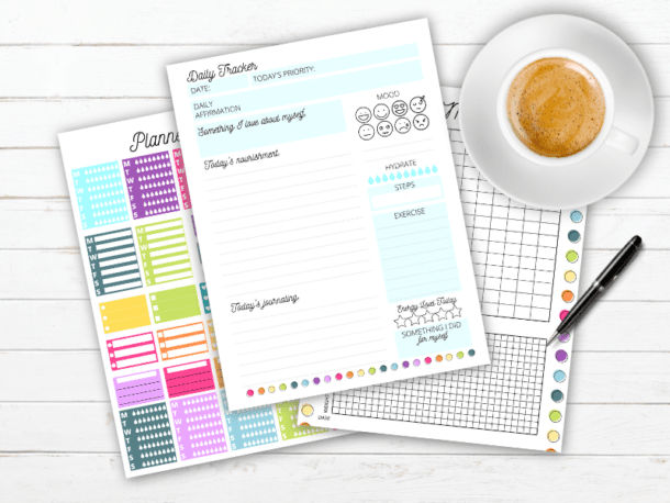 Free Printable Wellness Planner Inserts for Classic Happy Planner ...