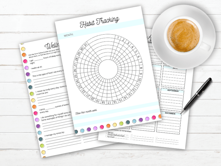Free Printable Wellness Planner Inserts For Classic Happy Planner 