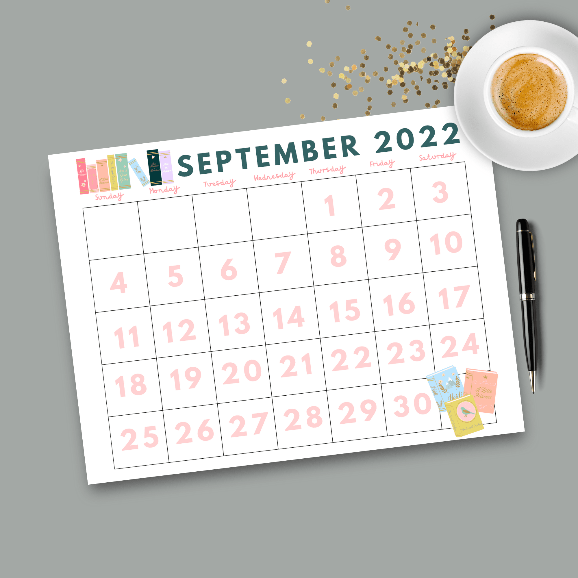 Printable Dated September 2022 Calendar