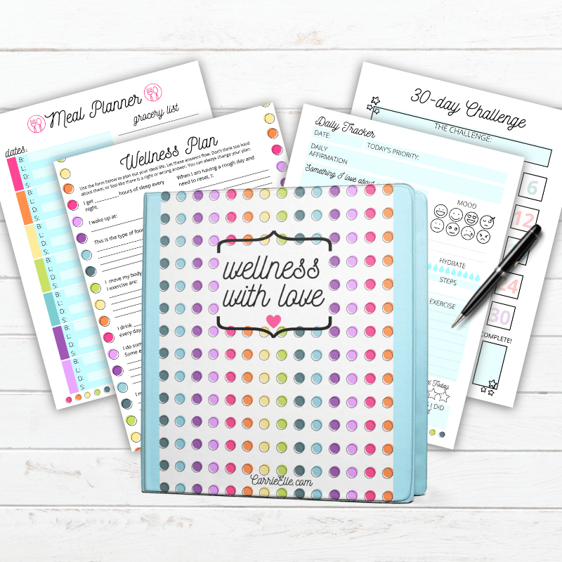 Printable Wellness Planner {Cute Weight Loss Printables, Goal Templates, and Wellness Journaling}