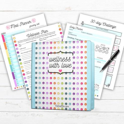 Printable Wellness Planner {Cute Weight Loss Printables, Goal Templates ...