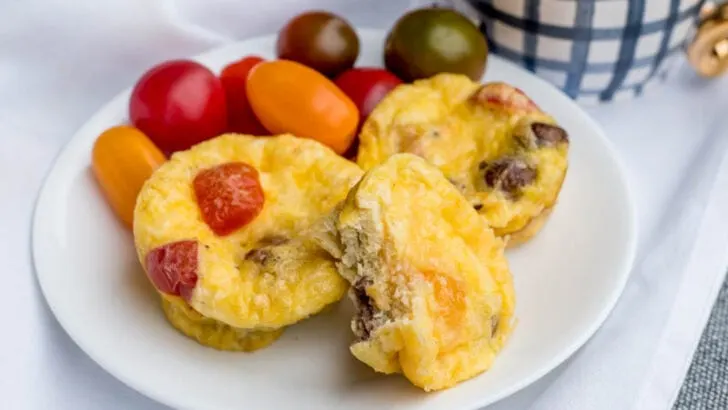 Chicken Sausage and Gouda Egg Bites {21 Day Fix}