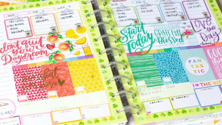 Free Printable St. Patrick’s Day Inserts for the Classic Happy Planner