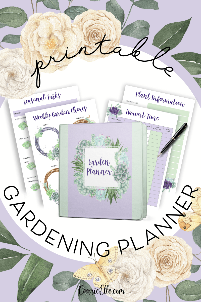 Printable Gardening Planner - Carrie Elle