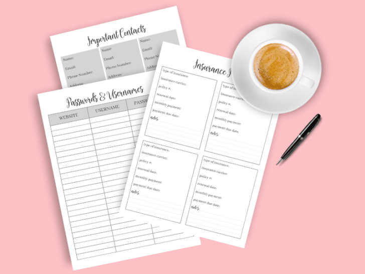 Free Printable Home Binder with 40+ Pages of Home Organization Tools ...