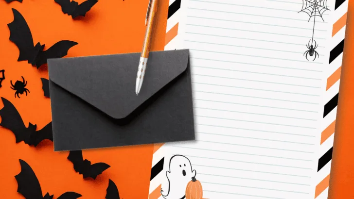 Printable Spooky Ghost Halloween Stationery