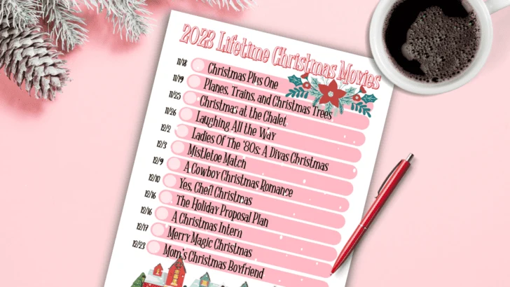 Lifetime Christmas Movies 2023 Printable List