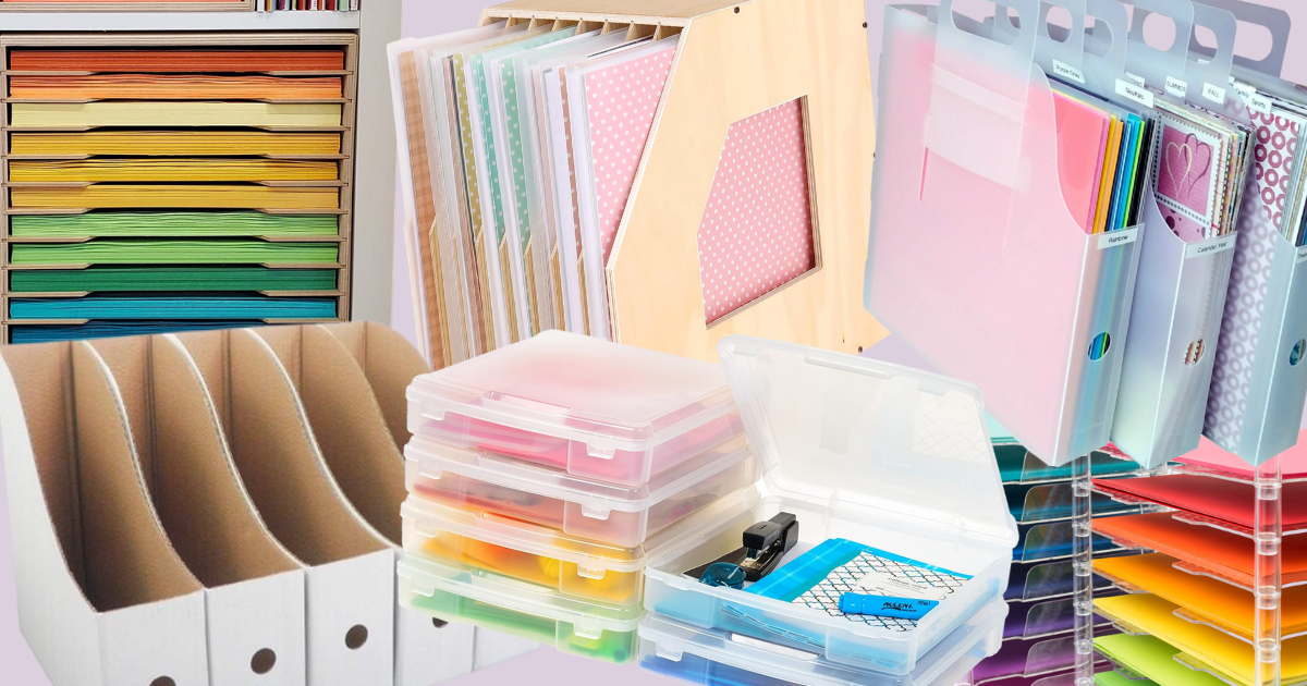 12 x 12 PAPER STORAGE YOU CAN USE!! easy to make 12x12 CUBBY!! 