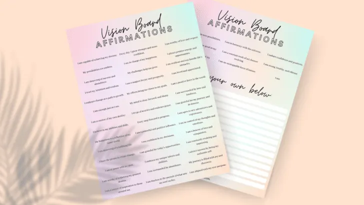 50 Vision Board Affirmations
