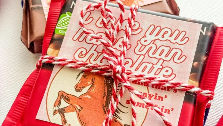 Printable Cowgirl Valentines